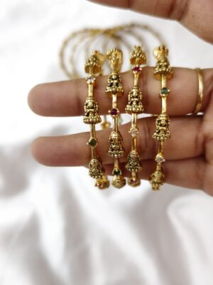 Lakshmi Devi Multi Stone Bangles BN3319
