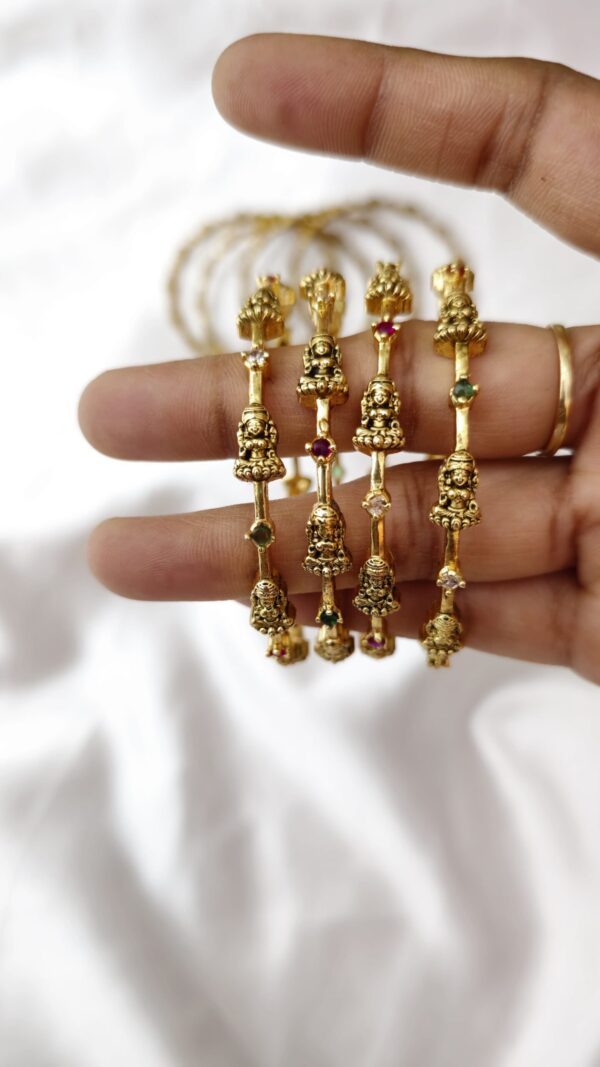 Lakshmi Devi Multi Stone Bangles BN3319